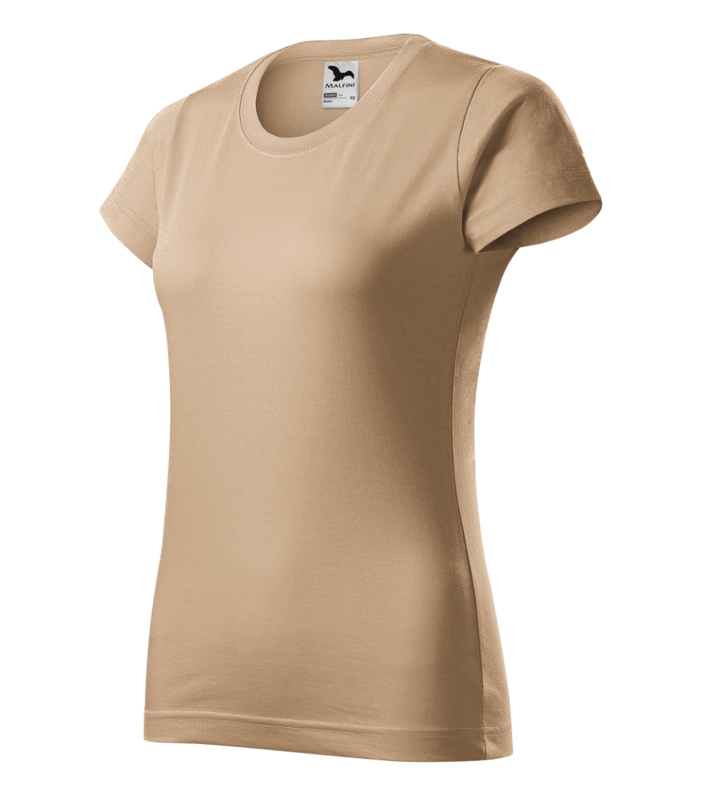 Koszulka damska Basic P021550F piaskowy