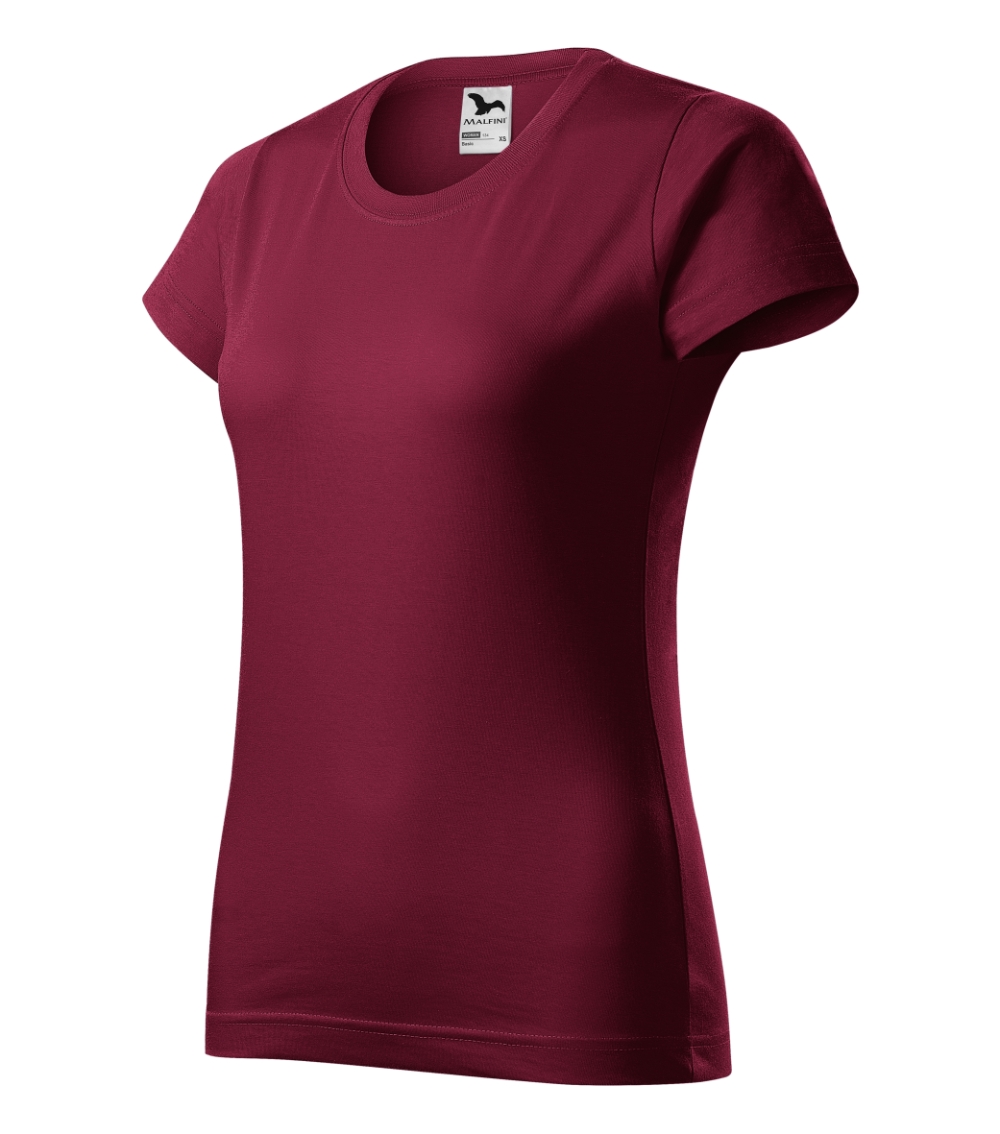 Koszulka damska Basic P021550F garnet