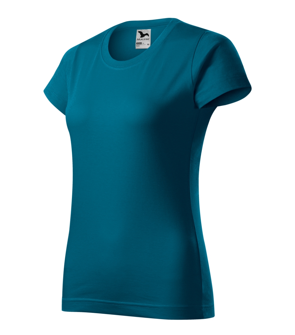 Koszulka damska Basic P021550F petrol blue