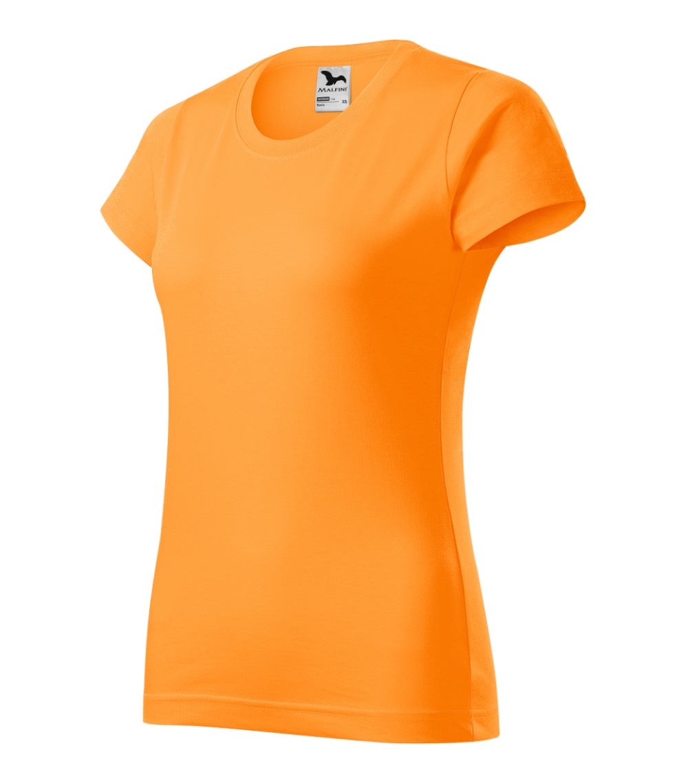Koszulka damska Basic P021550F mandarynkowy