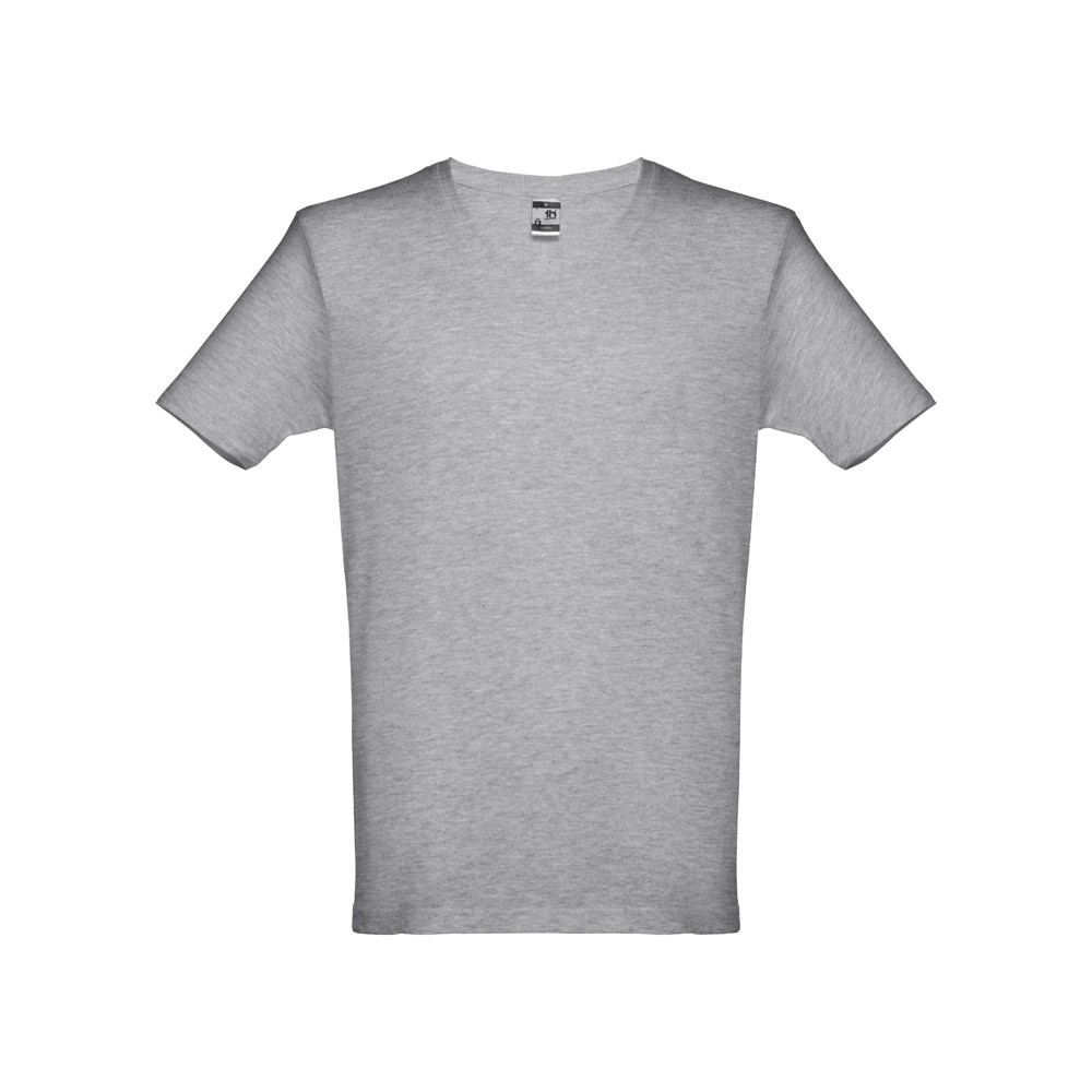 THC ATHENS. Męski t-shirt P032603S jasnoy szary melanż