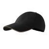 Czapka unisex Sandwich 6P P026007F czarny