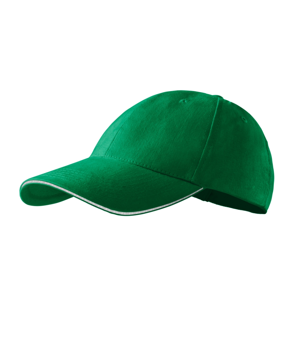 Czapka unisex Sandwich 6P P026007F zieleń trawy