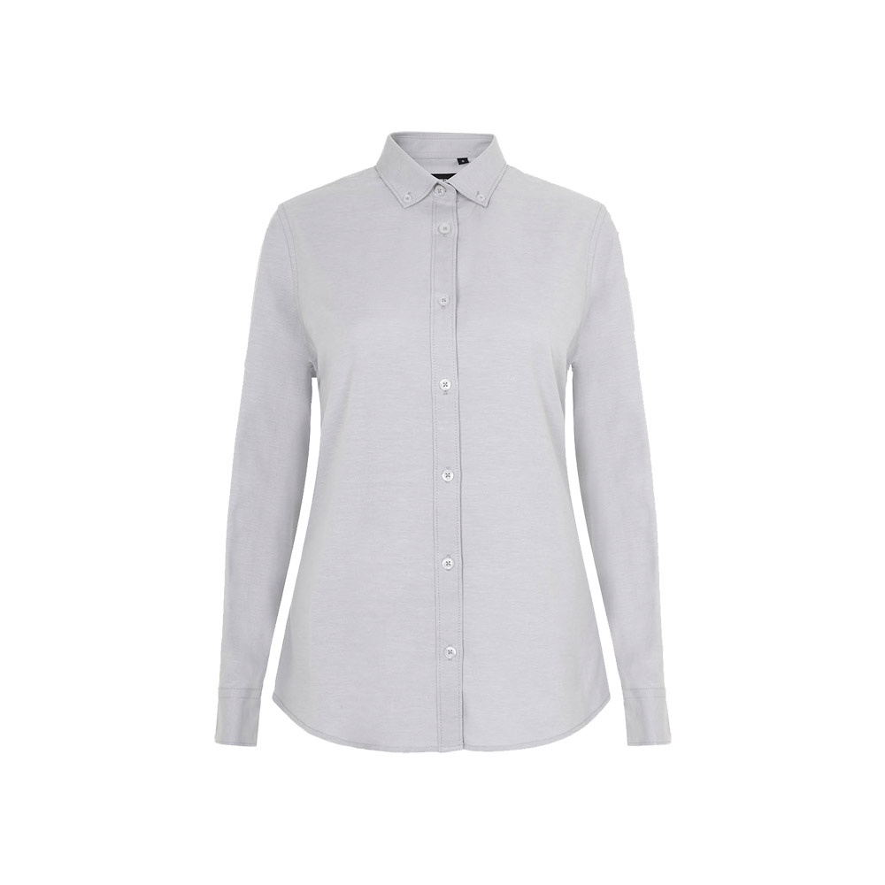 VL PRITHVI WOMEN. Koszula Oxford (180 g/m²) dla kobiet, wykonana z bawełny (50%), poliestru (45%) i elastanu (5%) P153675S jasnoszary
