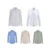 VL PRITHVI WOMEN. Koszula Oxford (180 g/m²) dla kobiet, wykonana z bawełny (50%), poliestru (45%) i elastanu (5%) P153675S