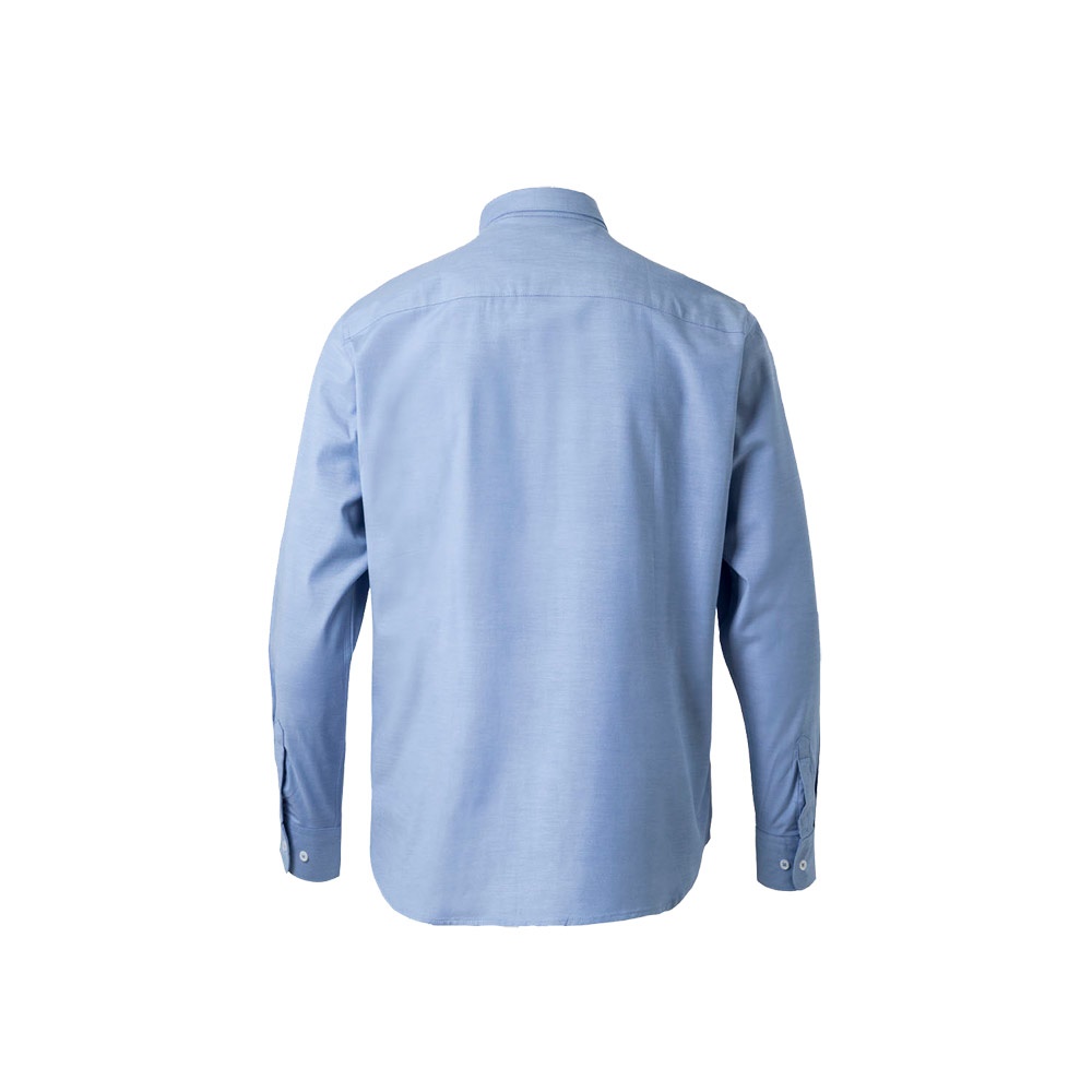 VL PRITHVI MAN. Męska koszula Oxford (180 g/m²) z bawełny (50%), poliestru (45%) i elastanu (5%) P153705S granatowy