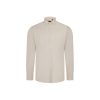VL PRITHVI MAN. Męska koszula Oxford (180 g/m²) z bawełny (50%), poliestru (45%) i elastanu (5%) P153705S jasny naturalny