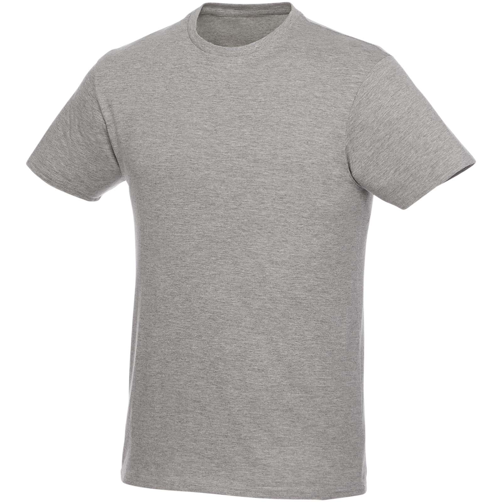 Męski T-shirt z krótkim rękawem Heros P070512C szary melanż