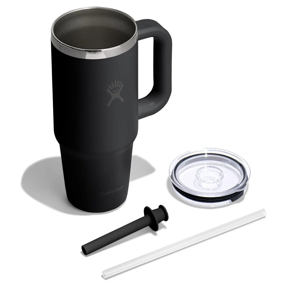 710 ML TRAVEL TUMBLER CLEAR LID BLACK P154709P 3 710 ML TRAVEL TUMBLER CLEAR LID BLACK P154709P