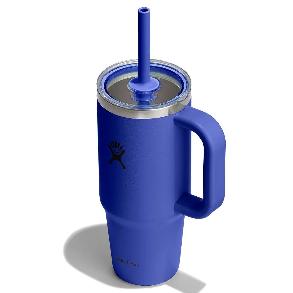 710 ML TRAVEL TUMBLER CLEAR LID CAPRI BLUE P154702P
