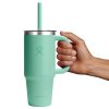 710 ML TRAVEL TUMBLER CLEAR LID MERMAID GREEN P154703P