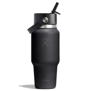 710 ML WIDE FLEX STRAW TRAVEL BOTTLE BLACK P154658P 