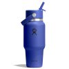 710 ML WIDE FLEX STRAW TRAVEL BOTTLE CAPRI BLUE P154661P