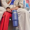 710 ML WIDE FLEX STRAW TRAVEL BOTTLE CAPRI BLUE P154661P