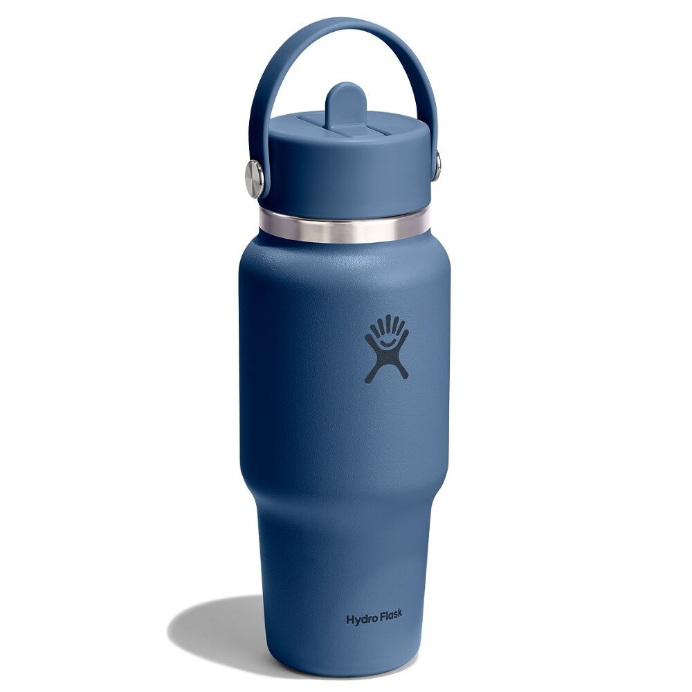 710 ML WIDE FLEX STRAW TRAVEL BOTTLE HARBOR BLUE P154653P