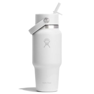 710 ML WIDE FLEX STRAW TRAVEL BOTTLE WHITE P154656P 