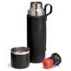 828 ML HOT FLASK AND CUP BLACK P154733P