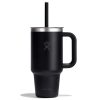 946 ML TRAVEL TUMBLER CLEAR LID BLACK P154719P