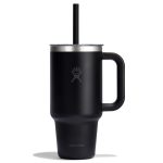 946 ML TRAVEL TUMBLER CLEAR LID BLACK P154719P 