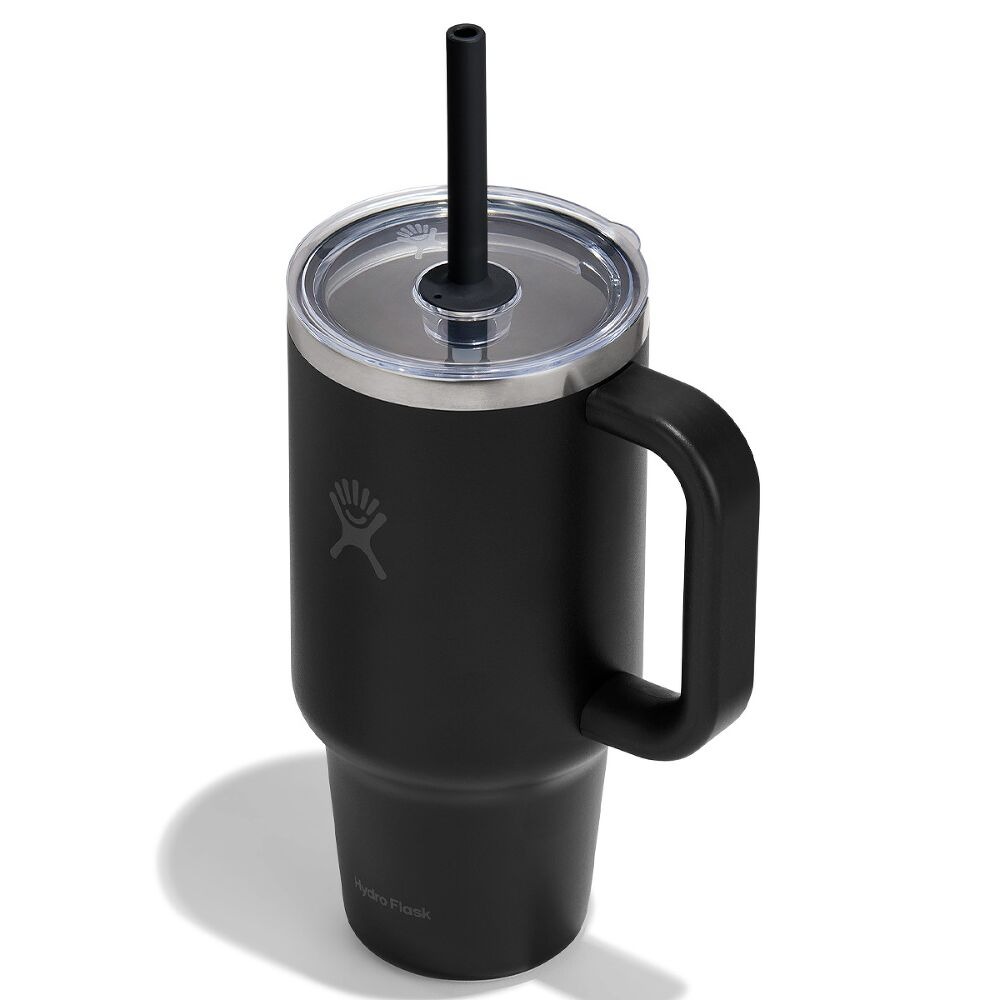 946 ML TRAVEL TUMBLER CLEAR LID BLACK P154719P
