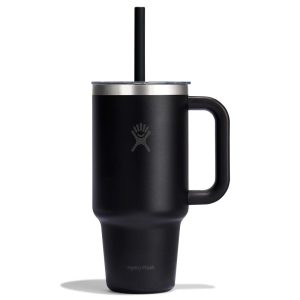 946 ML TRAVEL TUMBLER CLEAR LID BLACK P154719P 