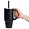 946 ML TRAVEL TUMBLER CLEAR LID BLACK P154719P