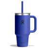 946 ML TRAVEL TUMBLER CLEAR LID CAPRI BLUE P154712P