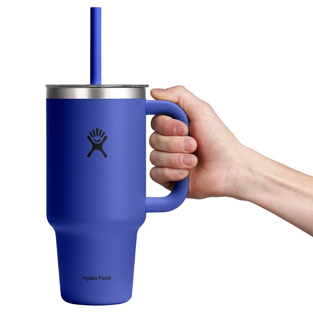 946 ML TRAVEL TUMBLER CLEAR LID CAPRI BLUE P154712P