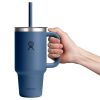 946 ML TRAVEL TUMBLER CLEAR LID HARBOR BLUE P154714P