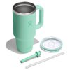 946 ML TRAVEL TUMBLER CLEAR LID MERMAID GREEN P154713P