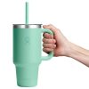 946 ML TRAVEL TUMBLER CLEAR LID MERMAID GREEN P154713P
