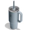 946 ML TRAVEL TUMBLER CLEAR LID SHALE GRAY P154715P