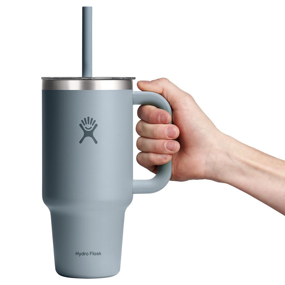 946 ML TRAVEL TUMBLER CLEAR LID SHALE GRAY P154715P