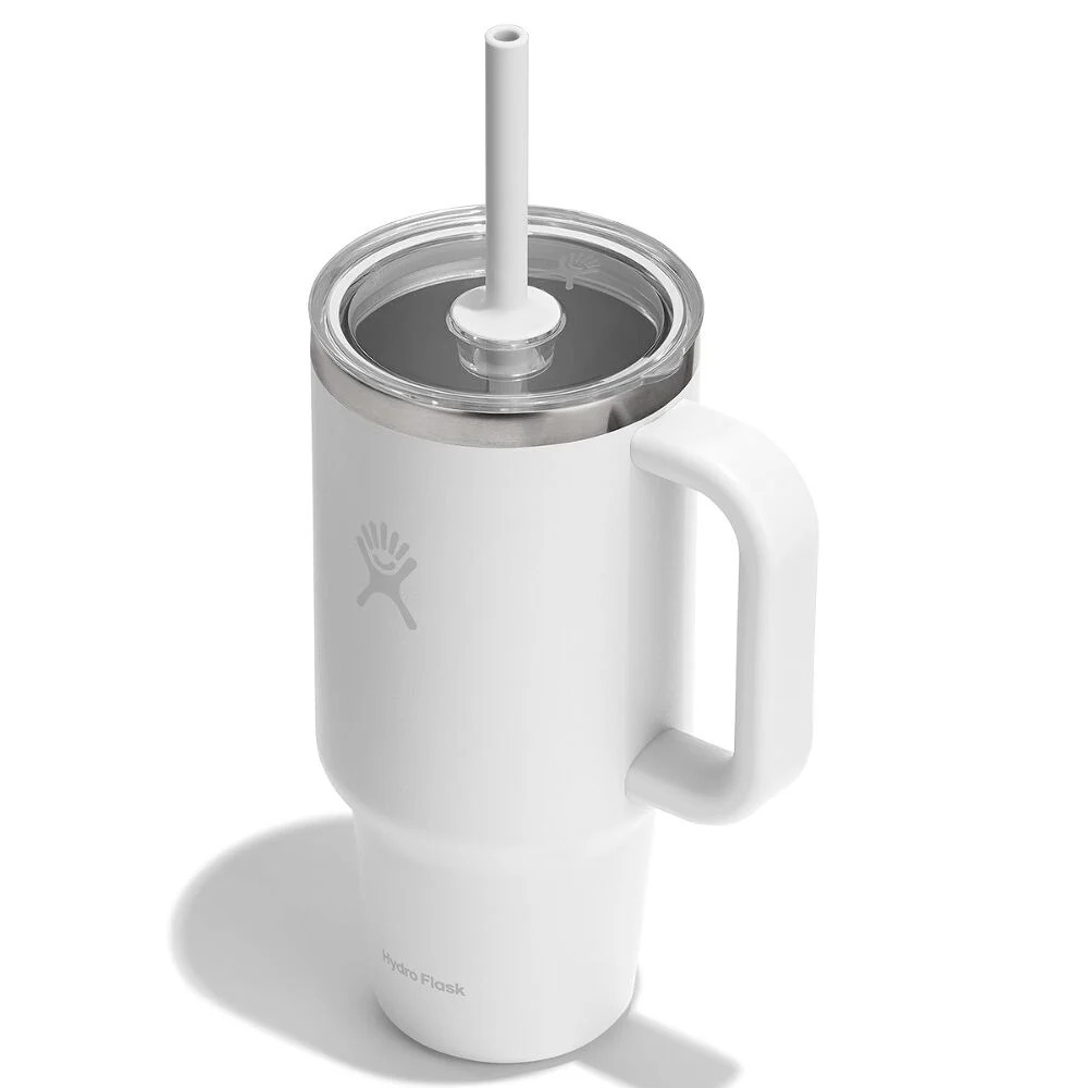 946 ML TRAVEL TUMBLER CLEAR LID WHITE P154720P