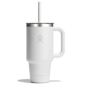 946 ML TRAVEL TUMBLER CLEAR LID WHITE P154720P 