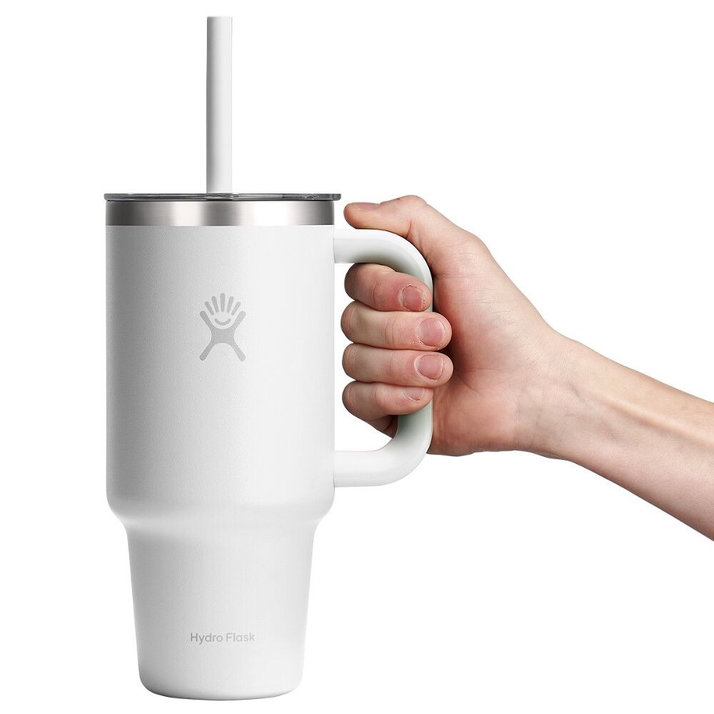 946 ML TRAVEL TUMBLER CLEAR LID WHITE P154720P