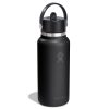 946 ML WIDE FLEX STRAW CAP BLACK P154665P