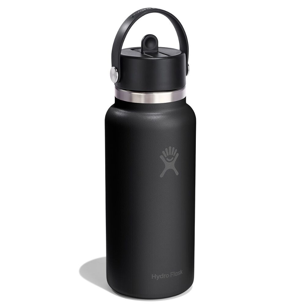 946 ML WIDE FLEX STRAW CAP BLACK P154665P