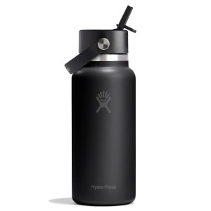 946 ML WIDE FLEX STRAW CAP BLACK P154665P 