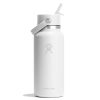 946 ML WIDE FLEX STRAW CAP WHITE P154648P