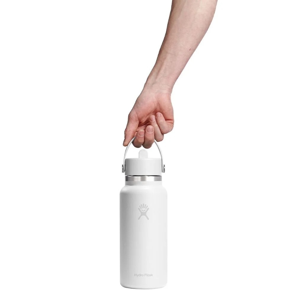 946 ML WIDE FLEX STRAW CAP WHITE P154648P