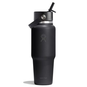 946 ML WIDE FLEX STRAW TRAVEL BOTTLE BLACK P154675P 