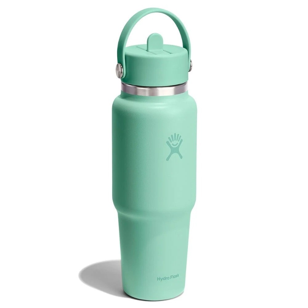 946 ML WIDE FLEX STRAW TRAVEL BOTTLE MERMAID GREEN P154676P