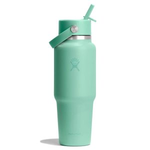 946 ML WIDE FLEX STRAW TRAVEL BOTTLE MERMAID GREEN P154676P 