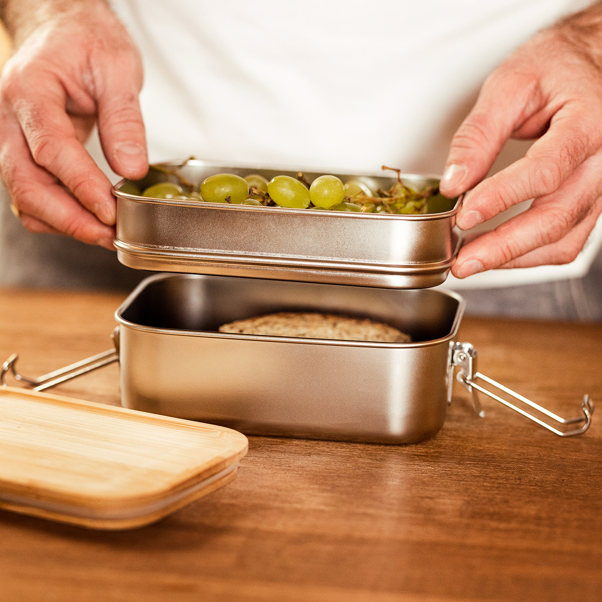 Double lunch box Alcora 1100 ml P132881R