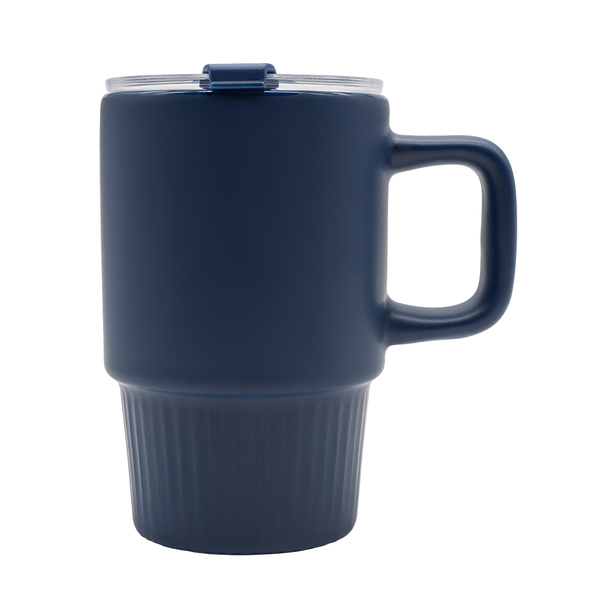 Kubek ceramiczny Azzurro 440 ml P150354R granatowy
