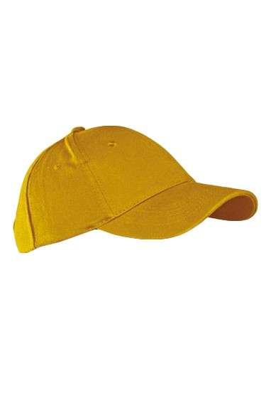 Czapka 6 panelowa bawełniana zapięcie na rzep P139506H gold