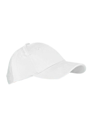 Czapka 6 panelowa bawełniana zapięcie na rzep P139506H wh white