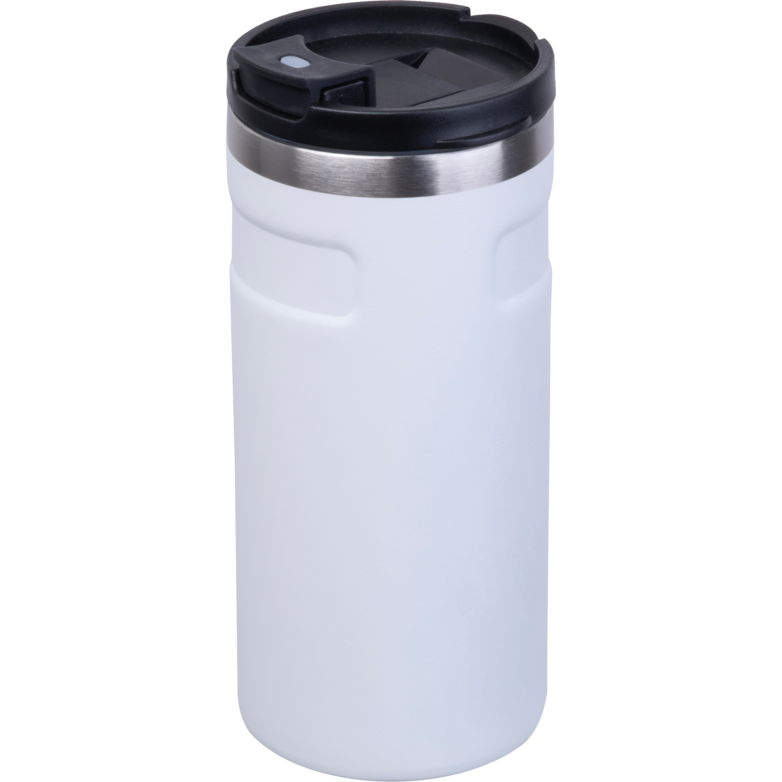 Kubek termiczny ze stali z recyklingu 450 ml SILVIO P150974K biały Kubek termiczny ze stali z recyklingu 450 ml SILVIO P150974K biały