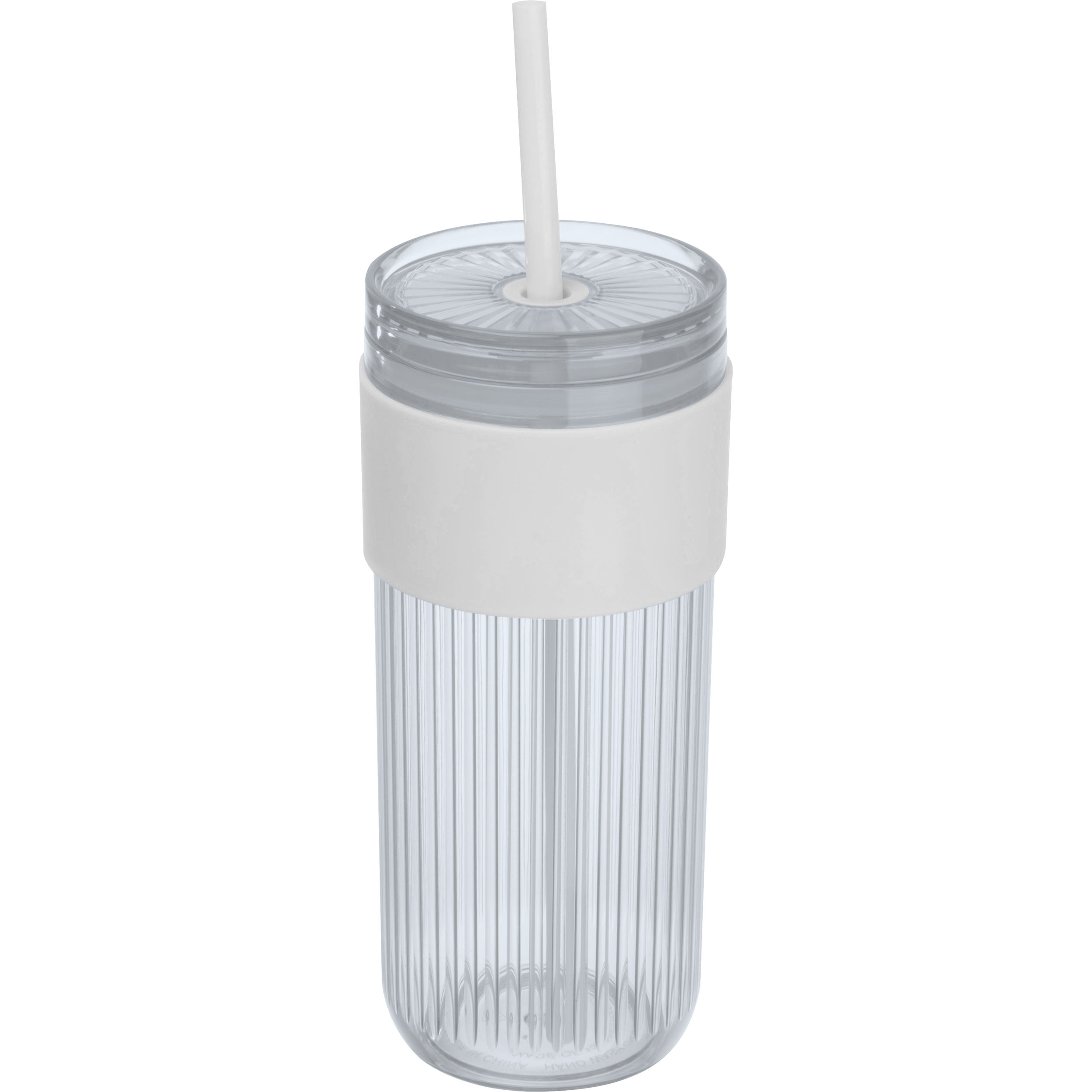 Kubek ze słomką 660 ml SOLEDAD P150892K biały